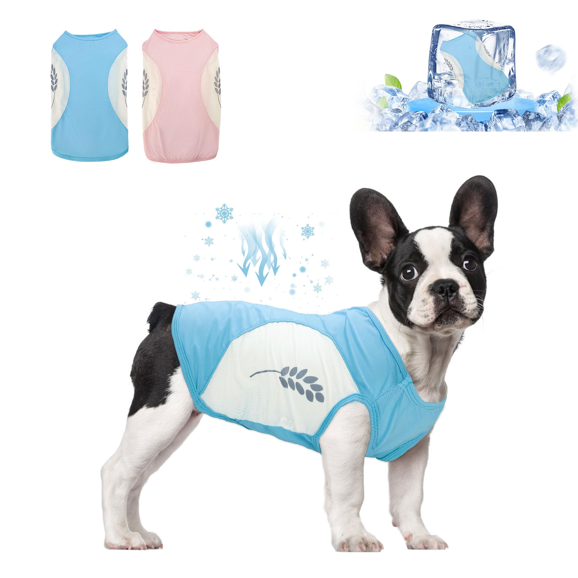 Gilet rafraîchissant pour chien DELIFUR, vêtement anti-coup de chaleur taille M