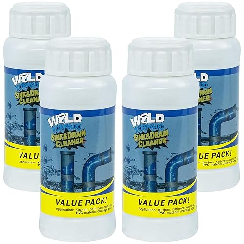 4Pcs Wild Tornado Pipe Dredge, Powerful Sink and Drain Cleaner