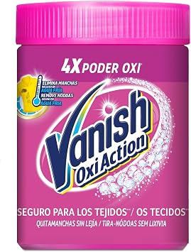 Vanish Oxi Action Stain Remover for Dust Clothes, formula without bleach, pack of 2 x 900g - total 1800g
