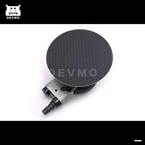 Miniatura 4 de DEVMO Lijadora orbital aleatoria de la palma del aire de 5", lijadora neumática profesional de la acción dual con la regulación de la velocidad