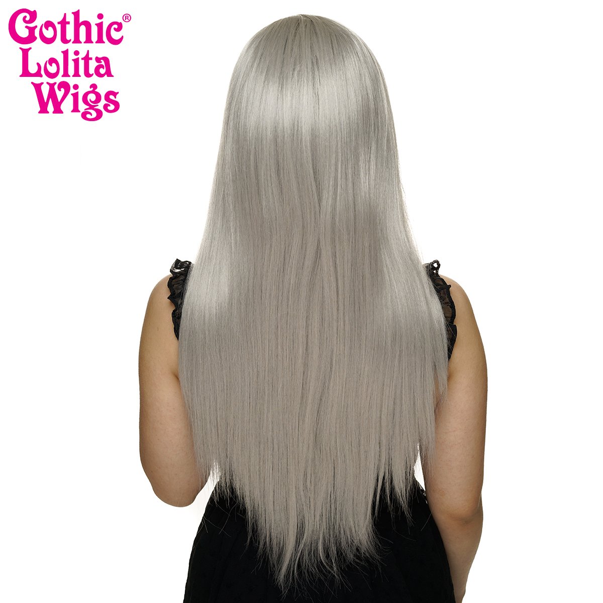 Rock Star “Gothic Little Wigs” by Charles Reger 32” Long Silver/Gray Ombré Wig RockStar Wigs (@RockStarWigs) • Facebook main image 4