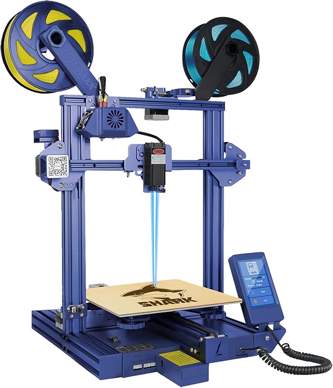 Lotmaxx Shark V2 3d Printer Laser Engraving Bi Color Printing 2 In 1 Preassembled 3d Printer Machine With Dual Extruder Print Size 235x235x265mm Blue Amazon Com Industrial Scientific Lotmaxx Shark V2 3d Printer Laser Engraving Bi Color Printing 2 In 1 Preassembled 3d Printer Machine With Dual Extruder Print Size 235x235x265mm Blue Amazon Com Industrial Scientific