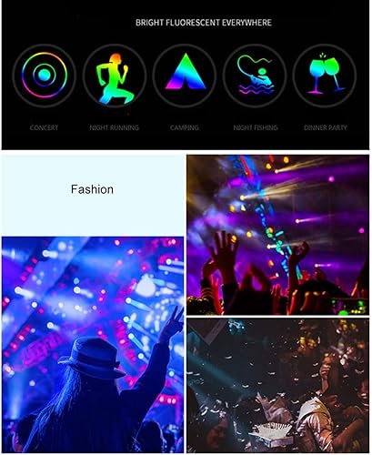Miniatura 5 de Glow Fever Gafas de sol iluminadas de neón para rave, lentes de sol intermitentes iluminados, disfraz de DJ, regalos de cumpleaños, suministros de