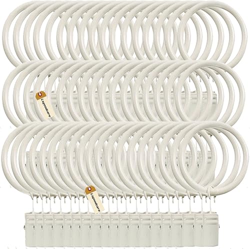 Miniatura 10 de Lsgoodcare, argollas con clips metálicas, de 1 pulgada de diámetro interior, anillos para cortinas, decoración
