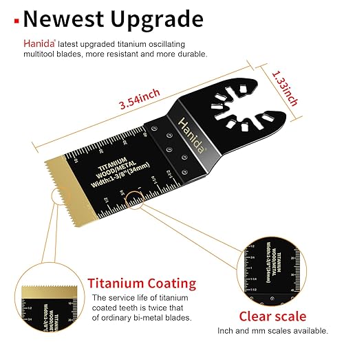 Miniatura 2 de 120 hojas de sierra oscilantes de maderametal multiherramienta de liberación rápida compatibles con Fein Multimaster Porter Cable negro y Bosch