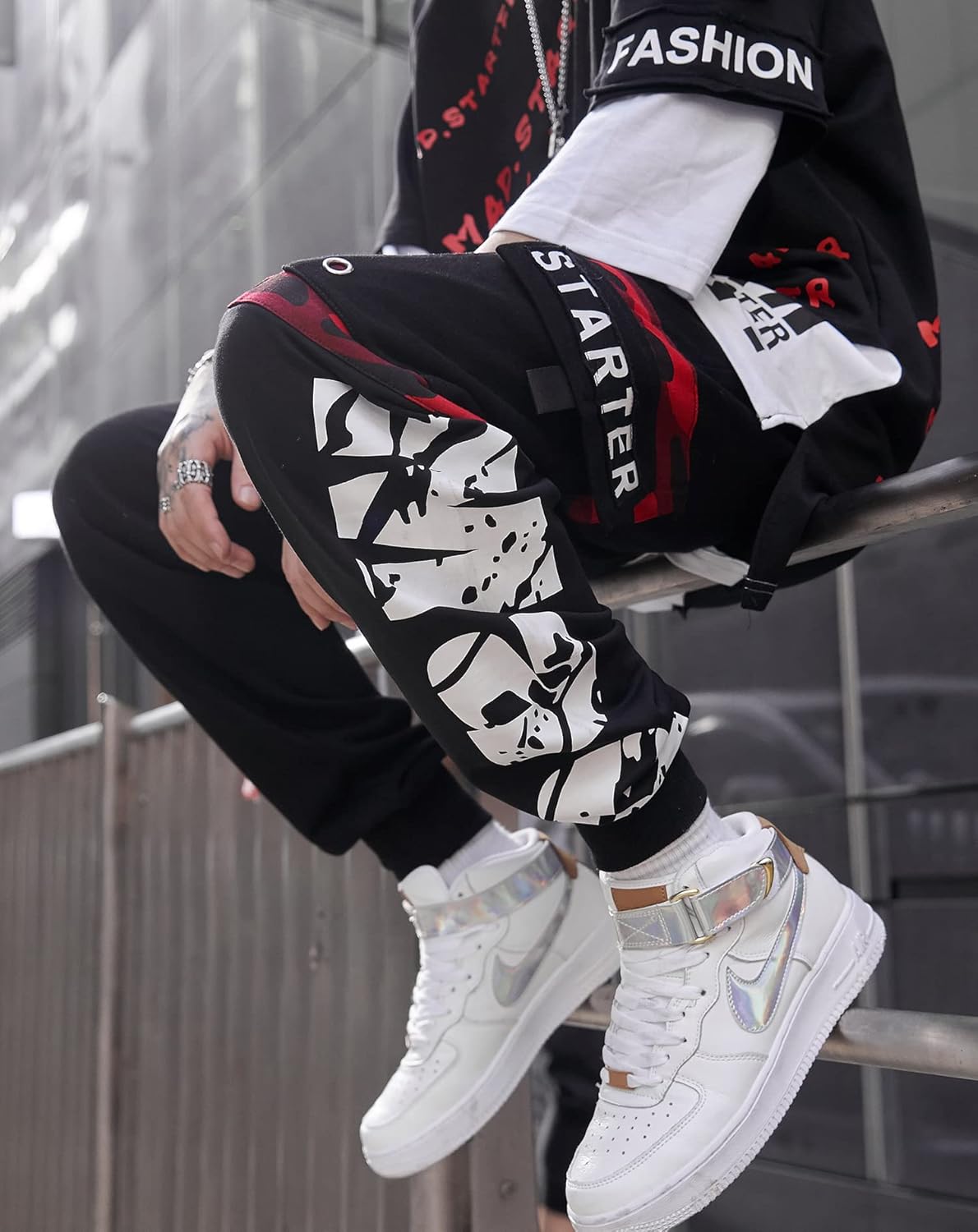 Niepce Inc Men's Streetwear Cargo Jogger Pants - Image 6