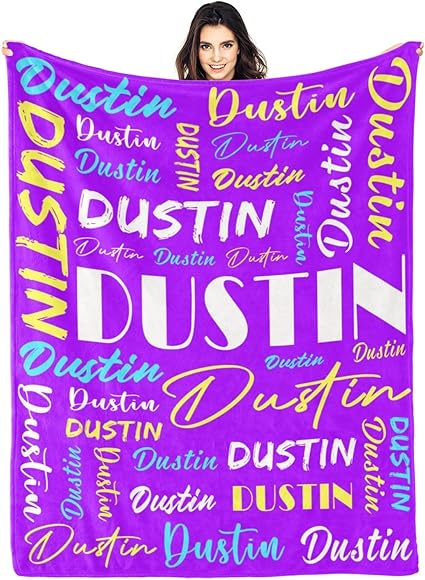 Personalized Blankets for Kids with Names Customized Blankets with Name for Adult Custom Blanket Gift for Birthday Christmas Valentines Day Gift