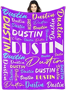 Personalized Blankets for Kids with Names Customized Blankets with Name for Adult Custom Blanket Gift for Birthday Christmas Valentines Day Gift