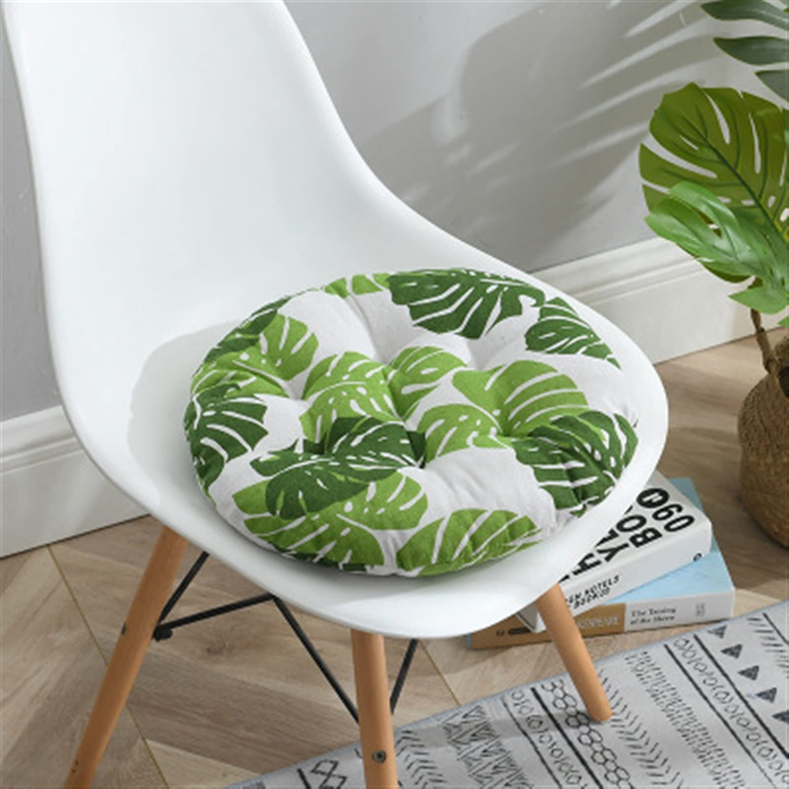 Chaises de canapé en coton rondes coussin de siège imprimé G