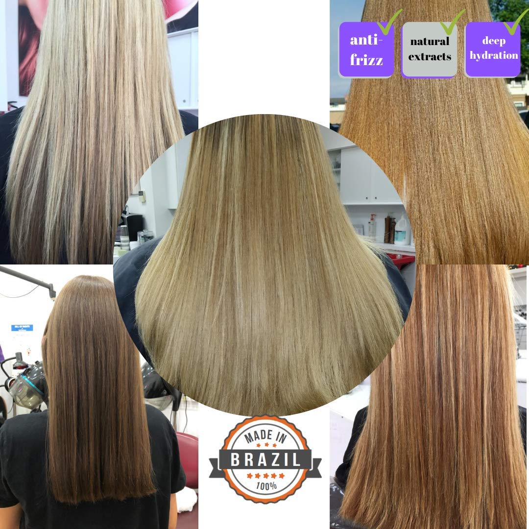 Amazon.com: KERAZON Blonde Brazilian Hair Botox Treatment Purple Mask  Platinum Effect & Silver Hair Providing Smoothing, Deep Hydration,  Anti-Brass, Shine, Softness, Volume And Frizz Control. Salon Size. : Beauty  & Personal Care