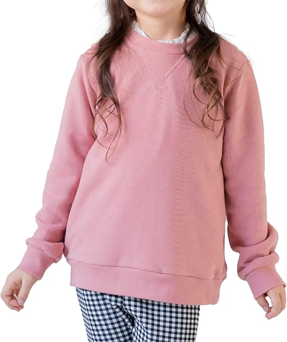 Amazon Co Jp Chil2 子供服 長袖 トレーナー 裏起毛 無地 ベビー服 女の子 男の子 トップス ベビー キッズ スウェット 冬 80 90 100 110 1 130 140 150cm ファッション