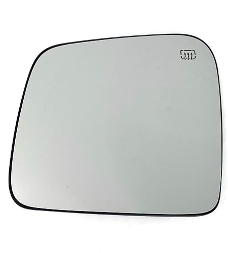 Spieg Reemplazo de cristal del espejo del lado del conductor para Dodge Durango, Jeep Grand Cherokee 2011-2018 con placa trasera (izquierda)