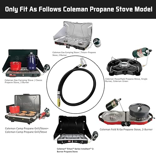 Miniatura 5 de MCAMPAS Regulador de Gas 5430 Versión de Extensión, Adaptador de Manguera de Regulador de Propano de 3 Pies Conecta Botella de 1 Libra para Coleman