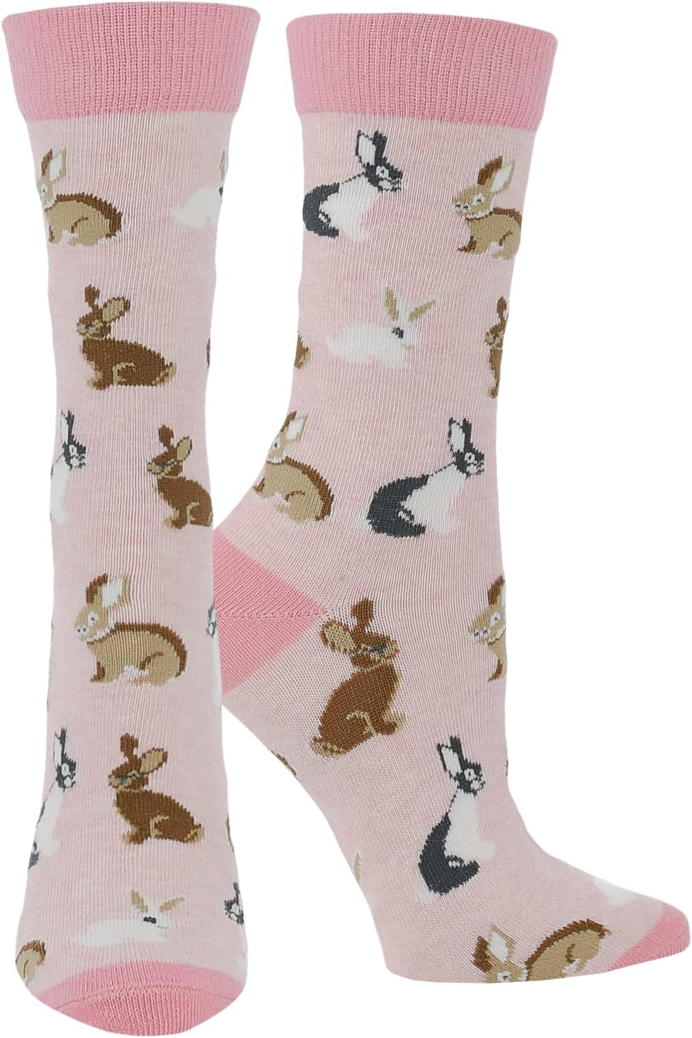 WHD Bunny Crew Socks for Women & Men | Gift for Rabbit Lovers, Cute Animal Socks