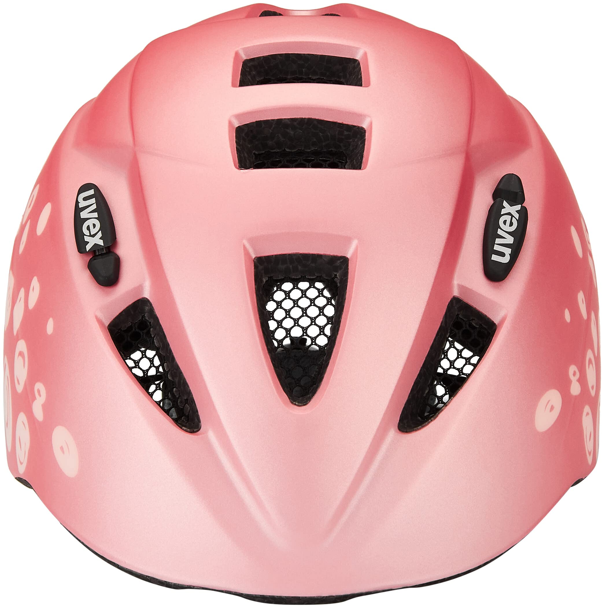 uvex kid 2 cc - lekki kask rowerowy dla dzieci - indywidualna regulacja wielkości - możliwość zainstalowania światła LED - pink polka - 46-52 cm