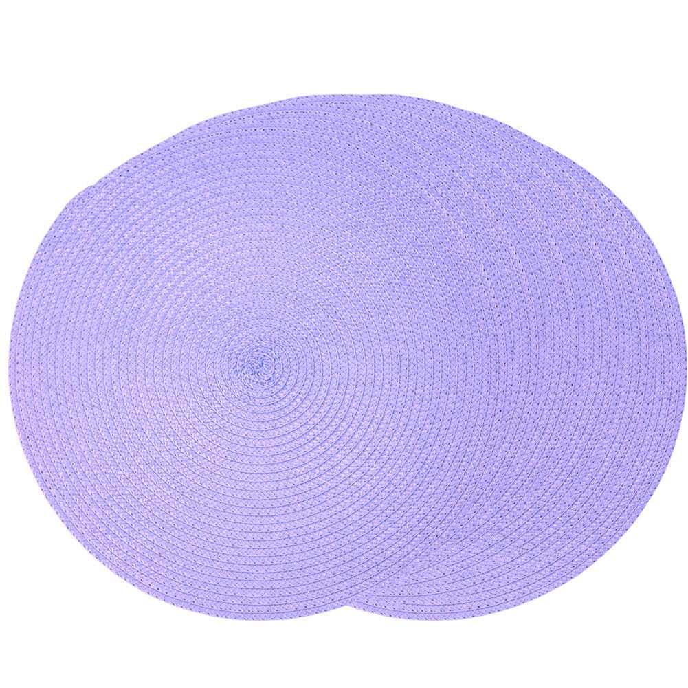 Set de table tressé violet de qualité supérieure pour vaisselle raffinée