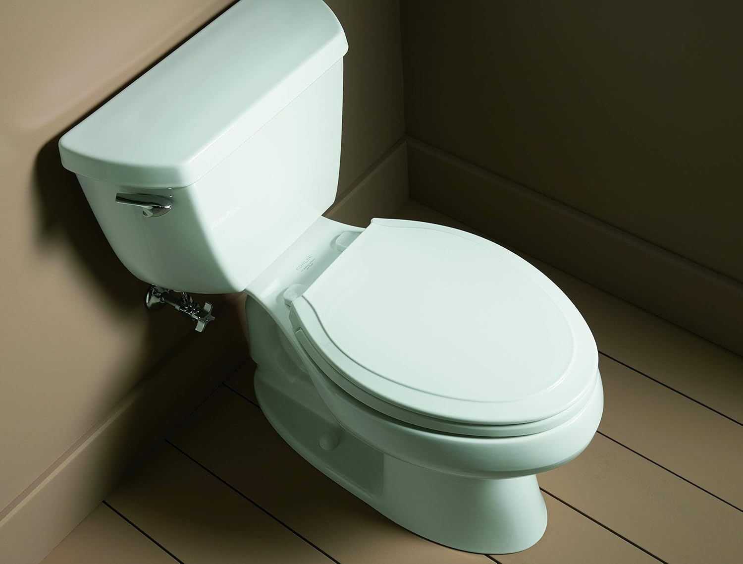 KOHLER K-4734-0 Rutledge Elongated White Toilet Seat, With Grip-Tight Bumpers, Quiet-Close Seat, Quick-Release Hinges, Quick-Attach Hardware, No Slam Toilet Seat - - 