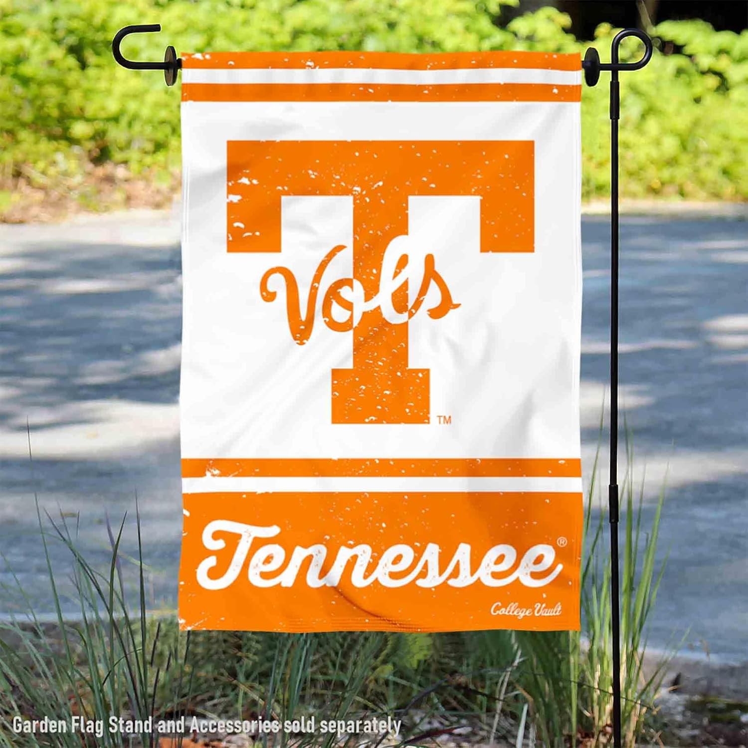 Tennessee Vols Vintage Retro Throwback Garden Flag - Image 2