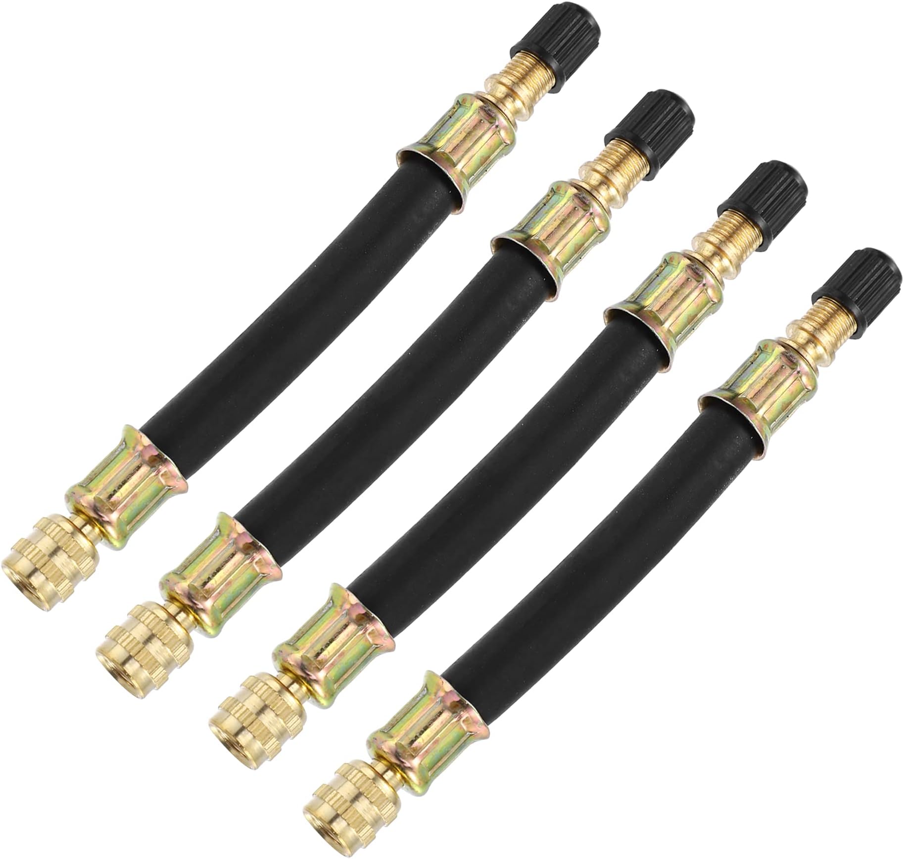 12pcs Tire Valve Stem Extension W/ 4 Dual Extender Pipe 7.1" 6 Valve Stem Extension Adaptor 45 90 135 Degree For Car - View #5