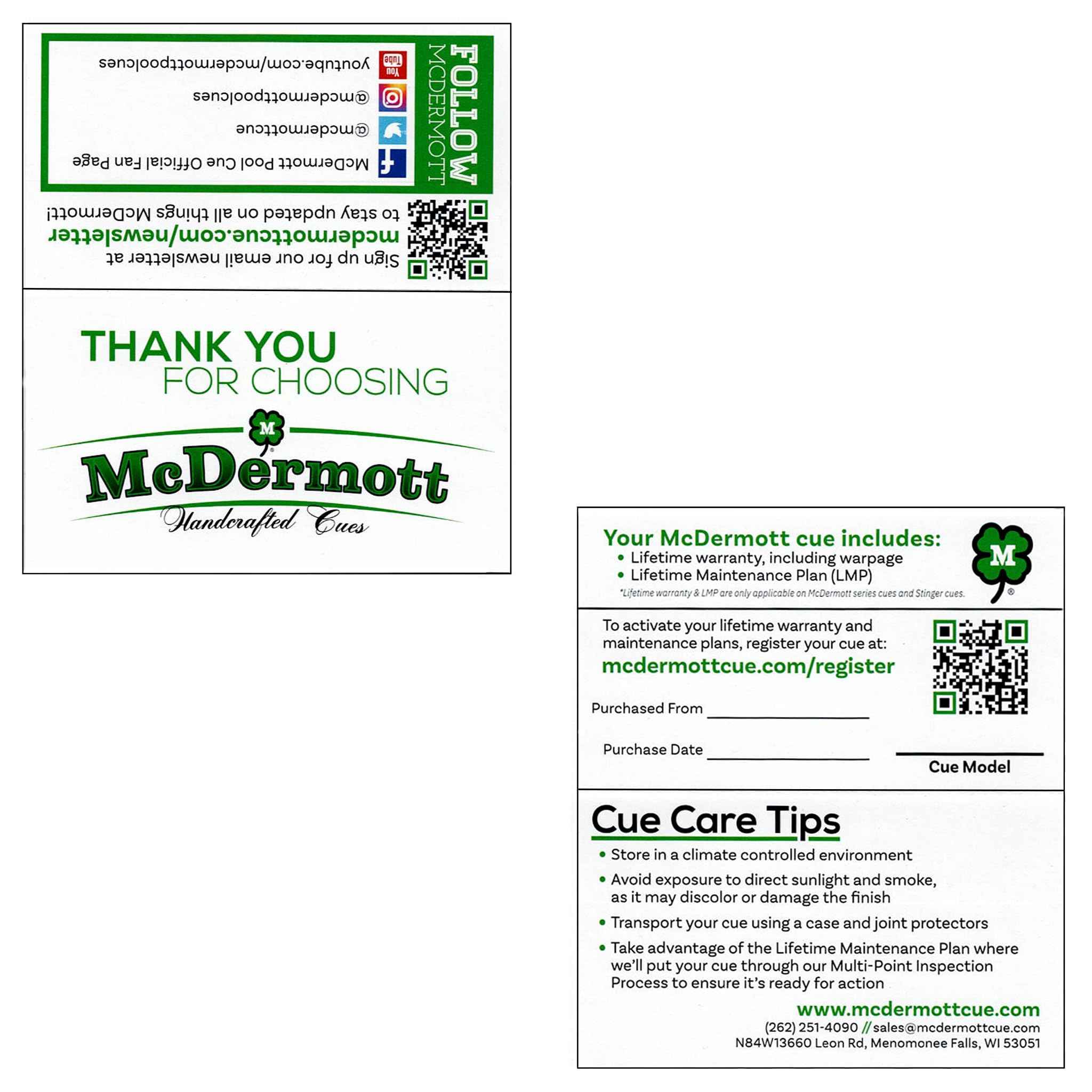 マグダモット　G323 McDermott G323 Pool Billiard Cue G-Core Shaft, with Hard