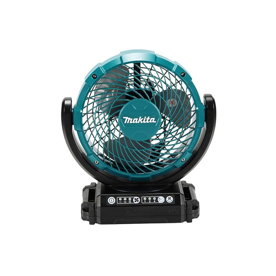 美品Makita 充電式扇風機 CF101DZ マキタ 充電式ファン CF101DZ 10.8Vスライド対応 首振り/切