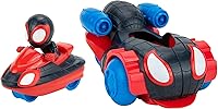 Vista 1 de Jazwares Marvel's Spidey y sus increíbles amigos Vehículo de disparo rápido (Miles Morales: Spider-Man) - Vehículo de disparo rápido 2 en 1