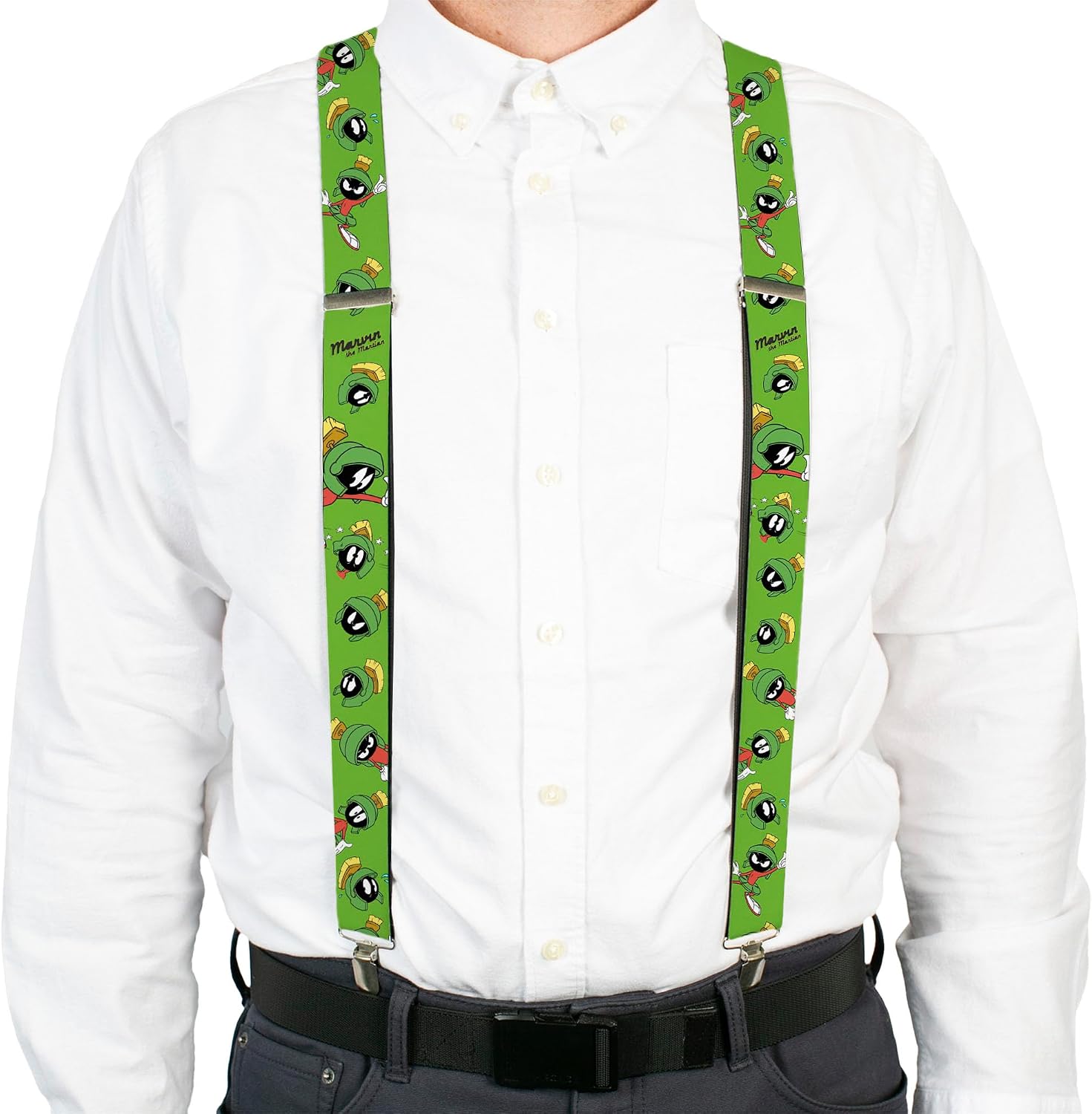 Buckle-Down Suspenders - Marvin The Martian W/poses/expressions Green Accessory