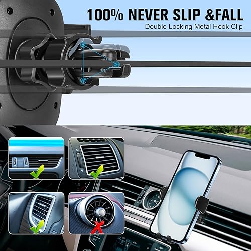 Miniatura 3 de Soporte universal para teléfono celular 3 en 1 para automóviles, soporte universal para teléfono para automóvil, soporte universal para teléfono