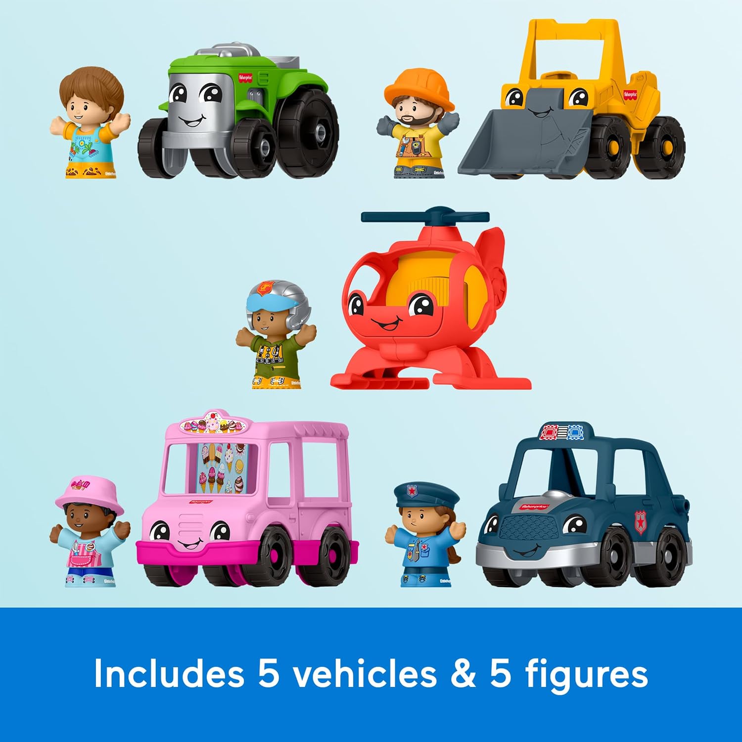 Fisher-Price Little People Activity Vehicles Set