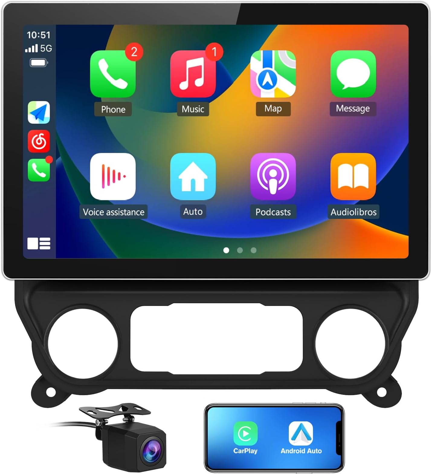 Amazon.com: Android 10 Car Stereo/Car Radio 4+64GB Replacement for ...