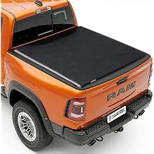 R5 Soft Roll Up Tonneau Cover for 2019-2026 Dodge Ram 1500 5.7FT Bed, Vinyl, Aluminum Frame, No-Drill Installation, Water Resistant, UV Resistant, Farm, Family, Business
