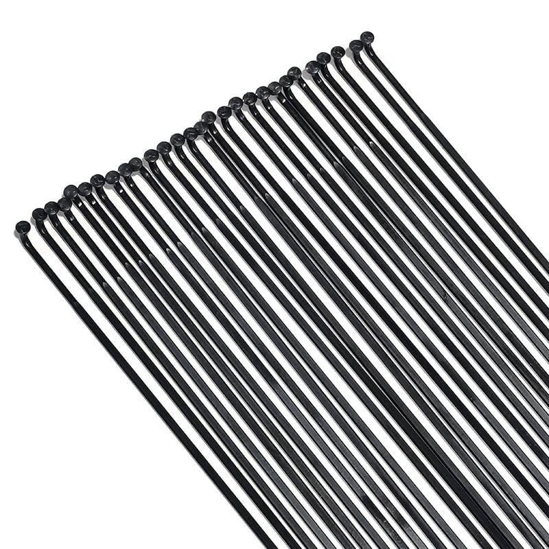 261mm Rayons De Vélo 20pcs - Rayons Plats 14G J-Pliés Avec Écrous Pour VTT Route