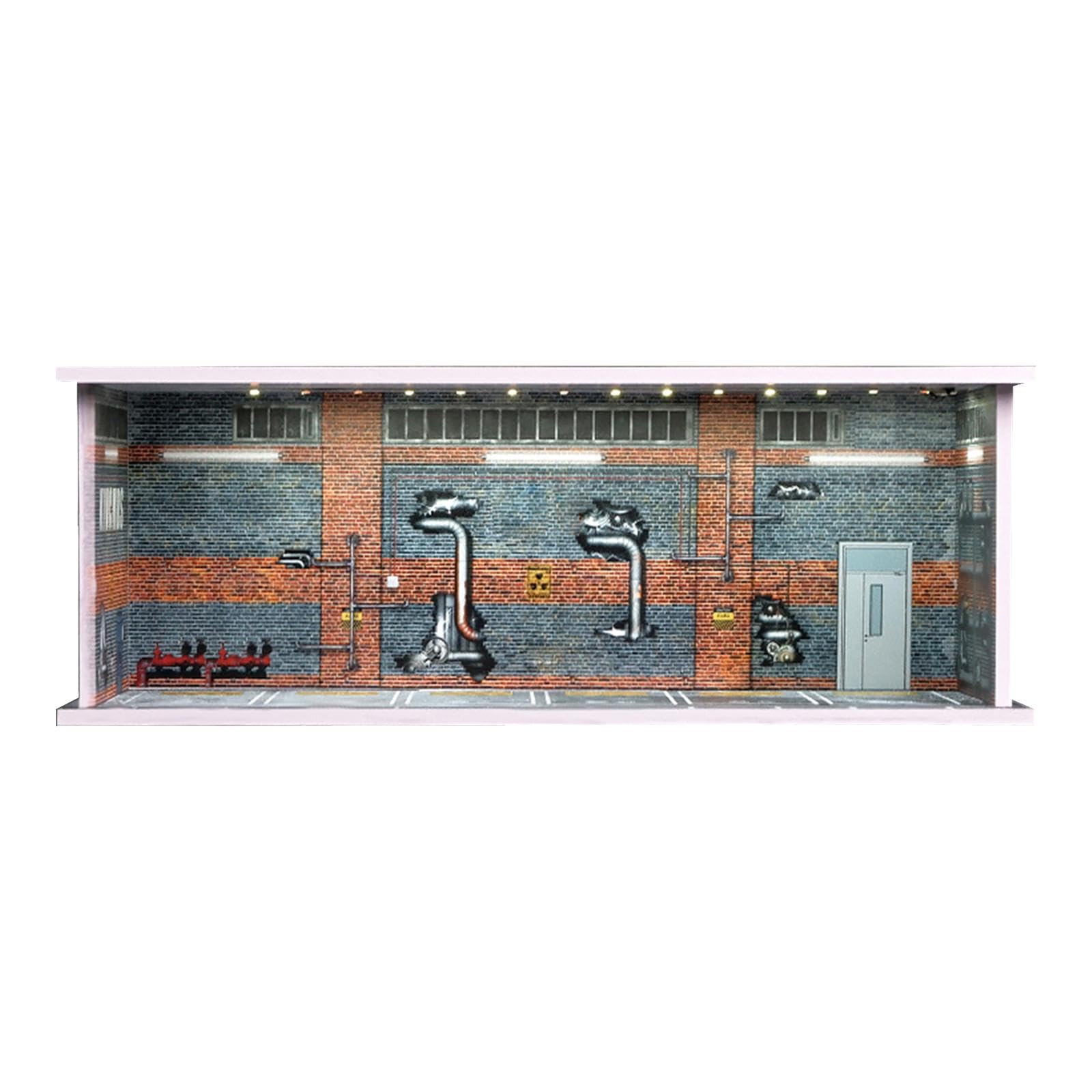LOOM TREE® 1/64 Parking Lot Scene Display Case Realistic Ornaments