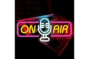 ATOLS On Air Square Light Up Sign with Remote Control and Multiple Customizable Patterns