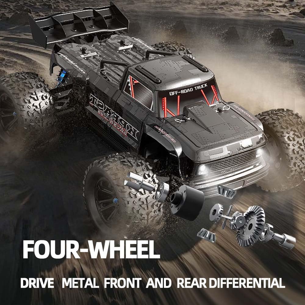 X-Verse 1:12, 70 km/H, auto radiocomandata per adulti, 4 WD, camion radiocomandato veloce, con motore 3S, 2,4 GHz, All Terrain Offroad RC Truggy, 3 batterie