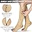 Ailaka Medical Compression Socks with Zipper, Knee High 15-20 mmHg Compression Socks for Women Men, Open Toe Support Socks for Varicose Veins, Edema, Recovery, Pregnant, Nurse