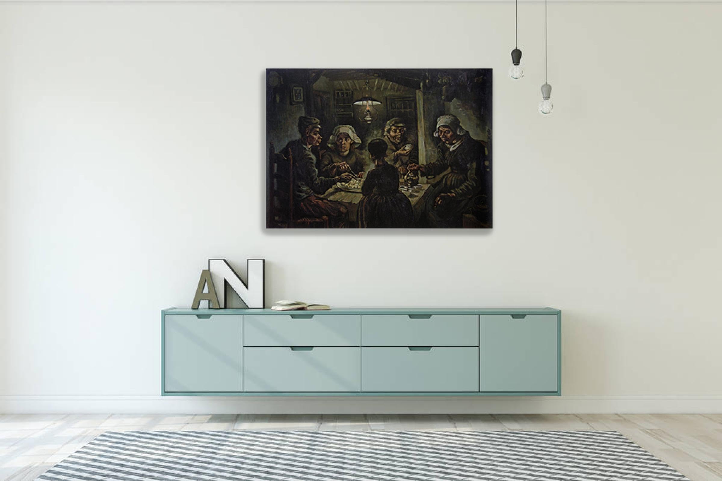 Pintura De Batata Os Comedores De Batata Van Gogh Pintura Por