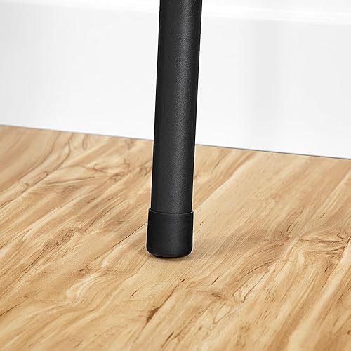 Miniatura 9 de HOOBRO Escalera para mantas, toallero de 5 niveles con ganchos, estante de manta inclinado en la pared, estante de escalera decorativo, bufandas,