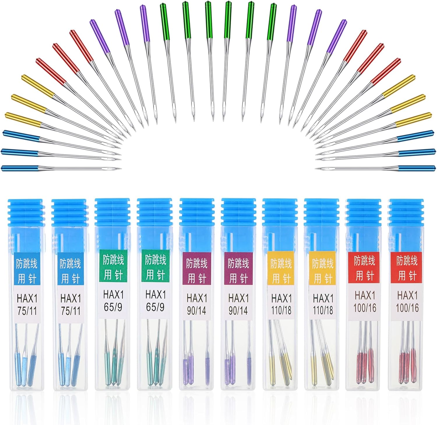 30 Pcs Sewing Machine Needles Universal Regular Point Machine Needles