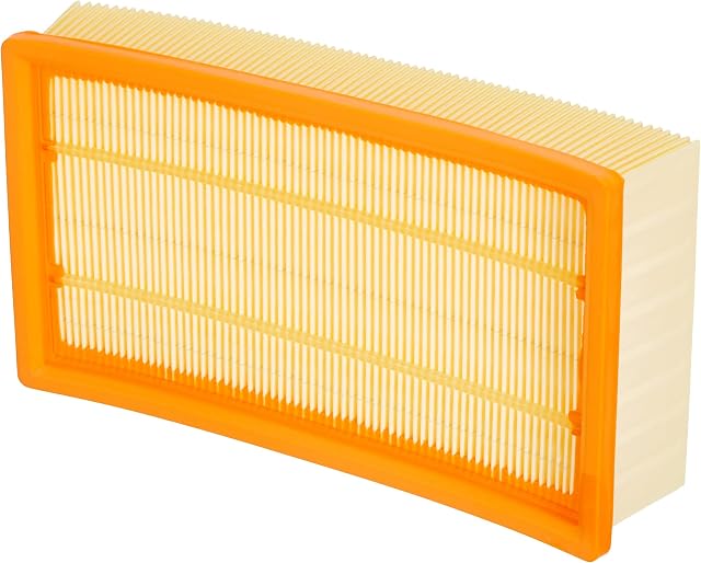 Bosch 2607432034 Polyester Flat Pleated Filter for GAS 35/55, White/Orange