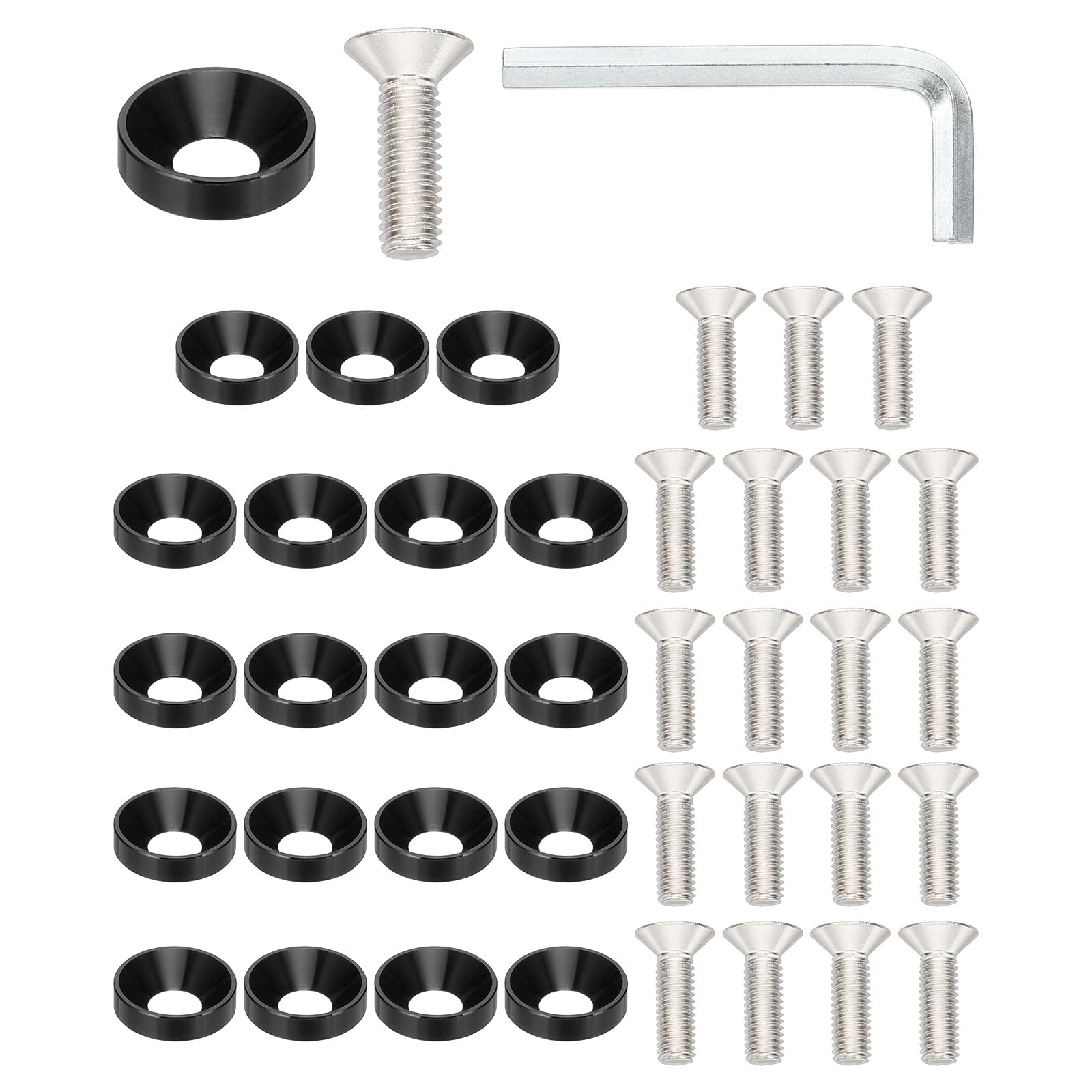 Arandela De Taza De Aluminio Anodizado M4, 10 Unidades, Arandela