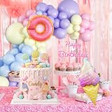 Lot de 22 décorations de gâteau sur le thème des bonbons et de la crème glacée Candy Burger Party Décorations de gâteaux Fête prénatale Mariage Saint-Valentin Fête d'anniversaire - 4
