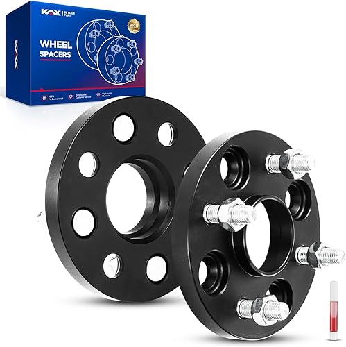 Vista 141 de KAX Espaciadores de rueda de 0.236 x 5.315 in, espaciadores de rueda centrados de 2 pulgadas y 6 lengüetas para F-15-0, Expedition, Mark LT, Negro