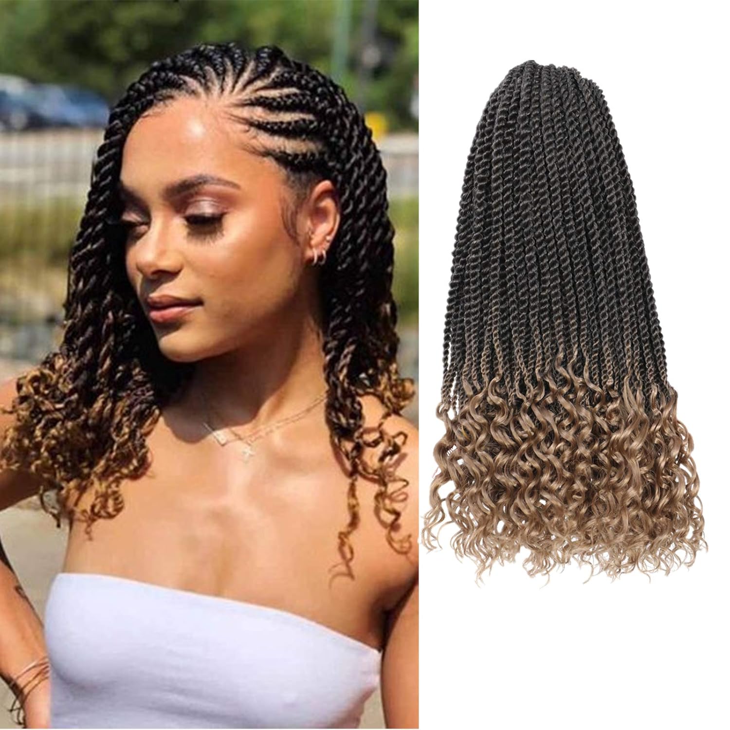 Forevery Senegalese Twist Crochet 3packs senegalese twist