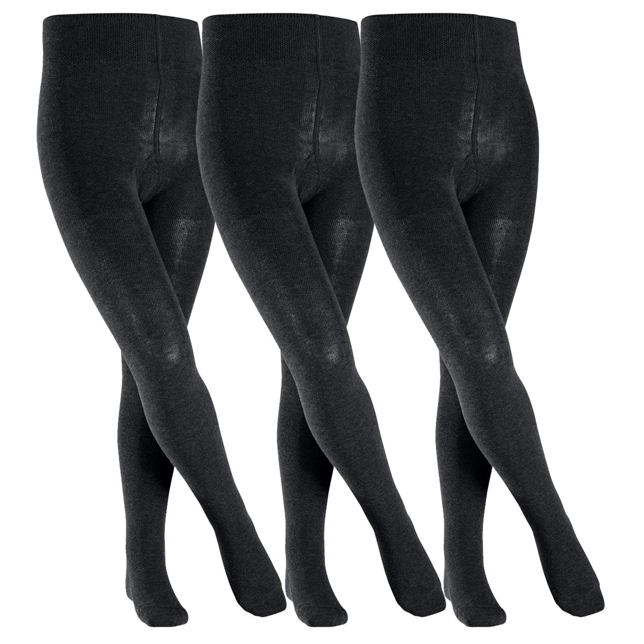 Falke Casual dziecięce rajstopy Family 3 sztuki, rozmiar: 152-164; kolor: czarny (3000)