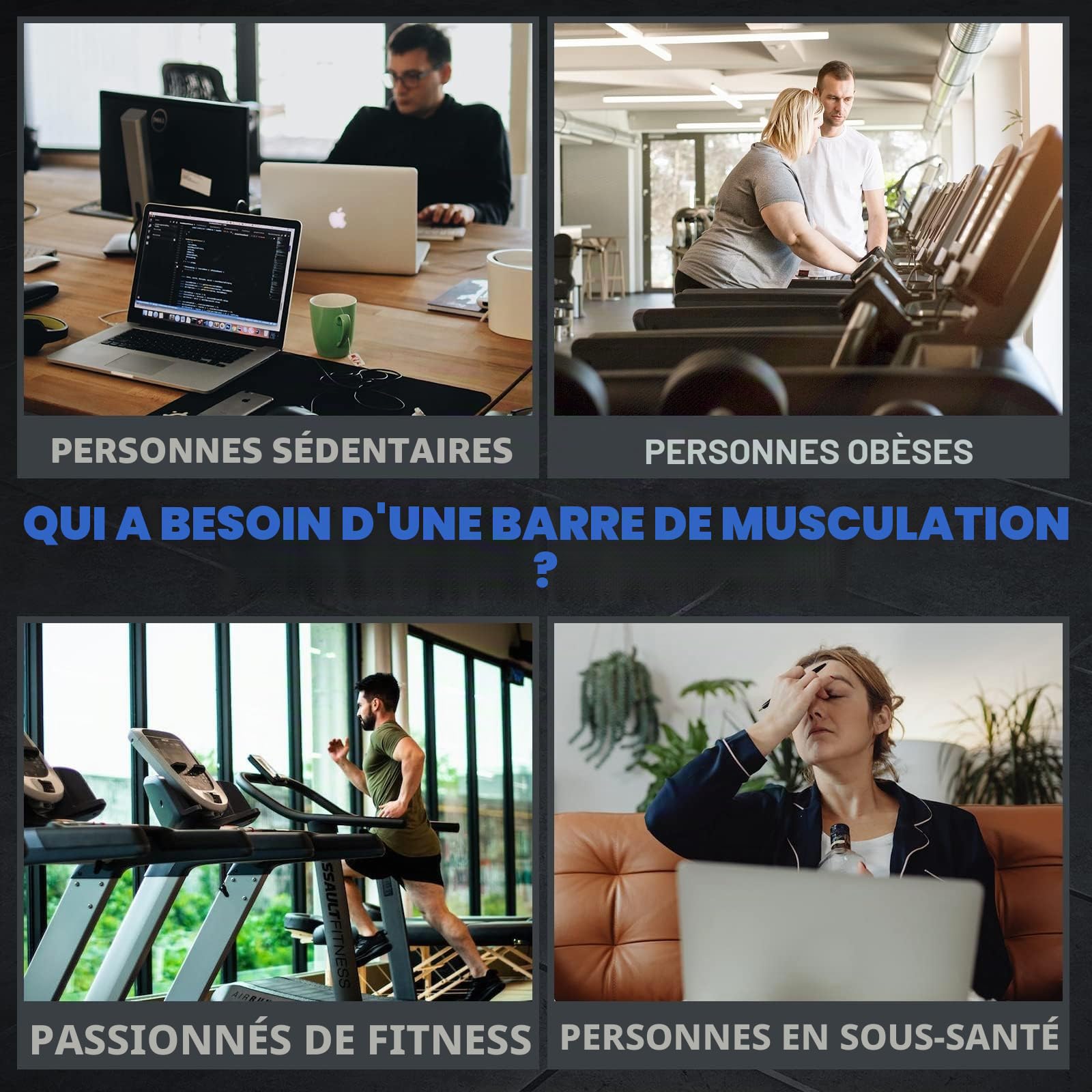 Olympic EZ Curl Barre d'haltère bouclée de 119,4 cm pour haltérophilie, poussées de hanches, squats, biceps, gym à domicile, barre de bouclagechromée avec 2 colliers à ressort pour disques de poids