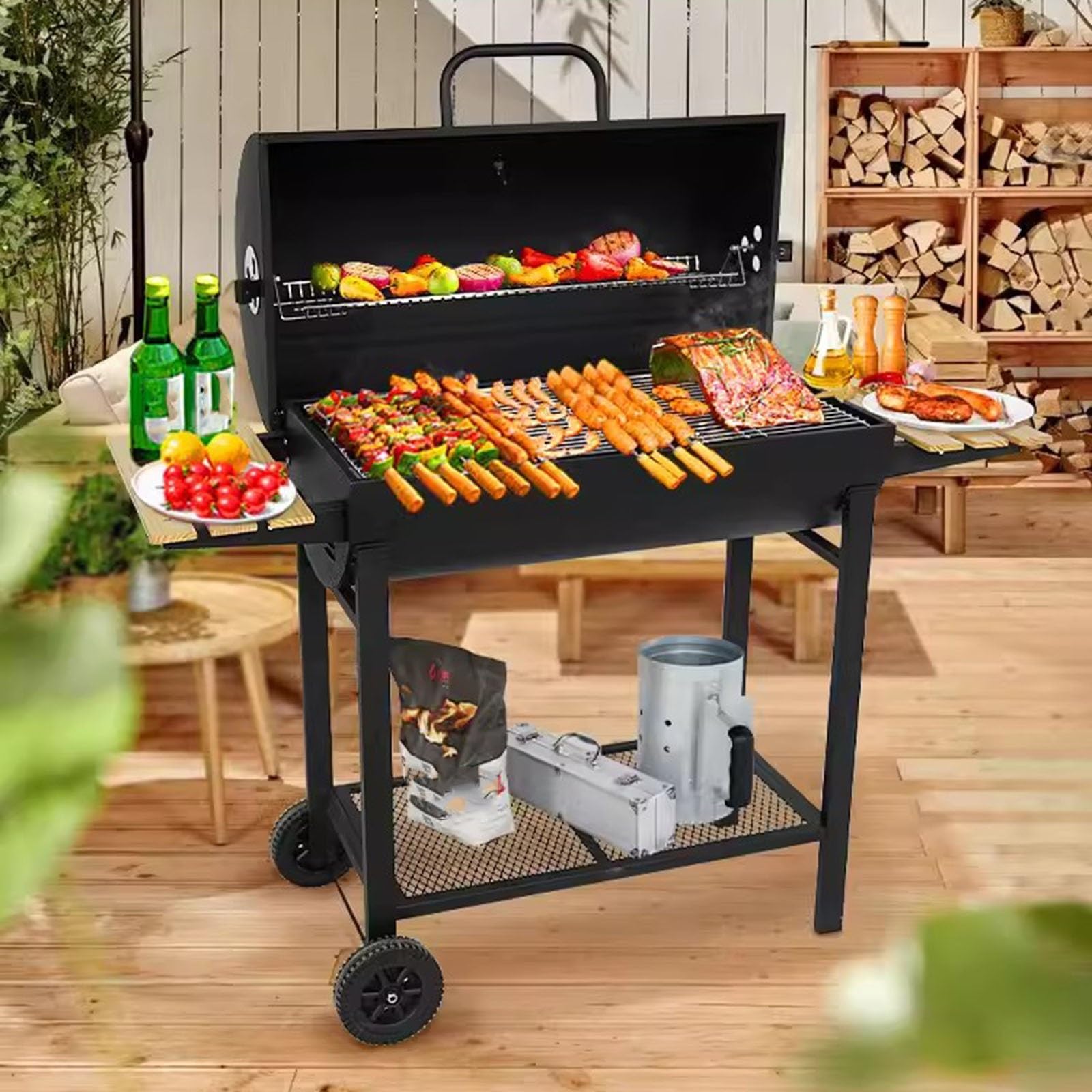 Shangguanyun456 One Color Outdoor Barbecue Grill Outdoor Home Courtyard Villa Thickened Barbecue Grill