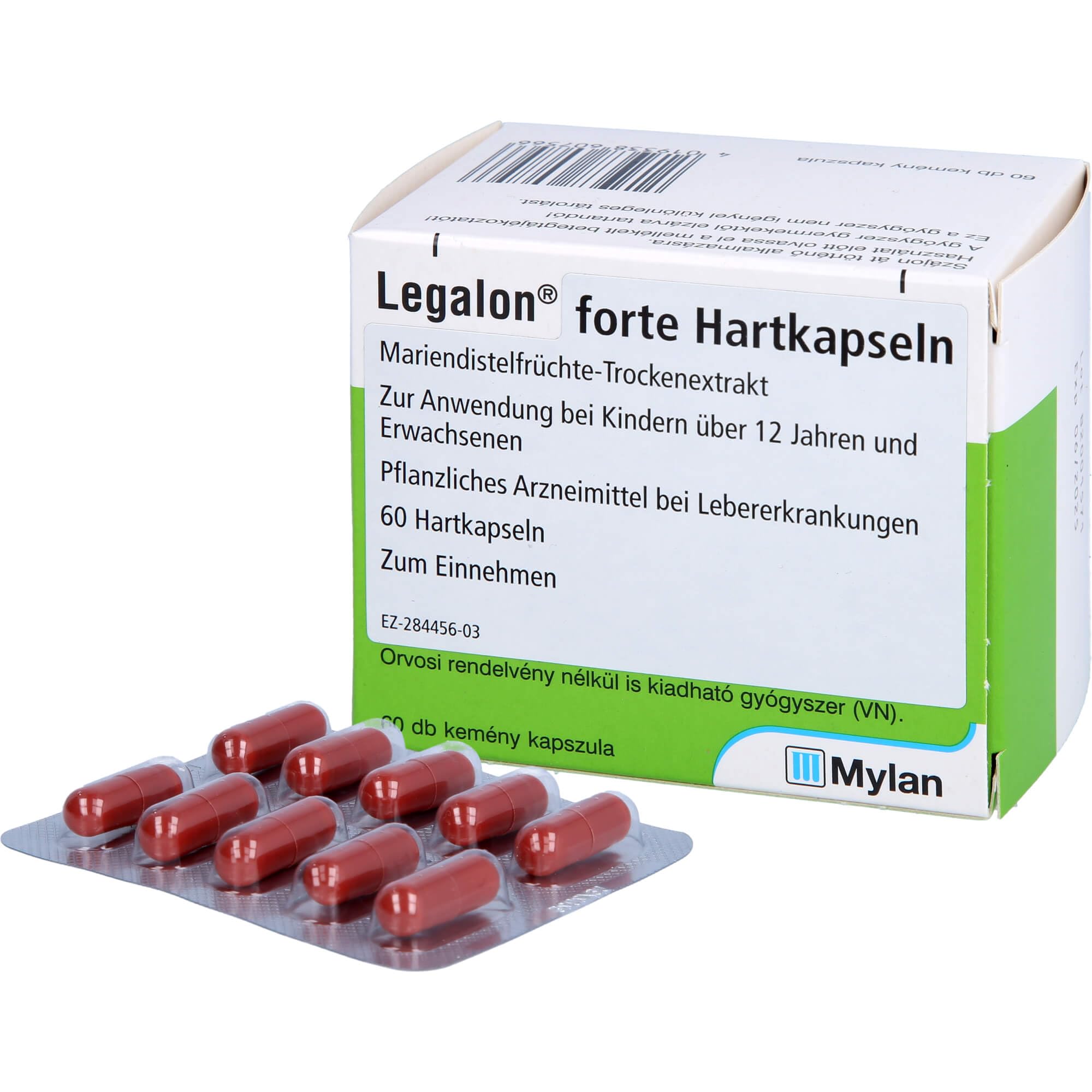 Legalon forte Eurim Hartkapseln bei Lebererkrankungen, 60 St. Kapseln