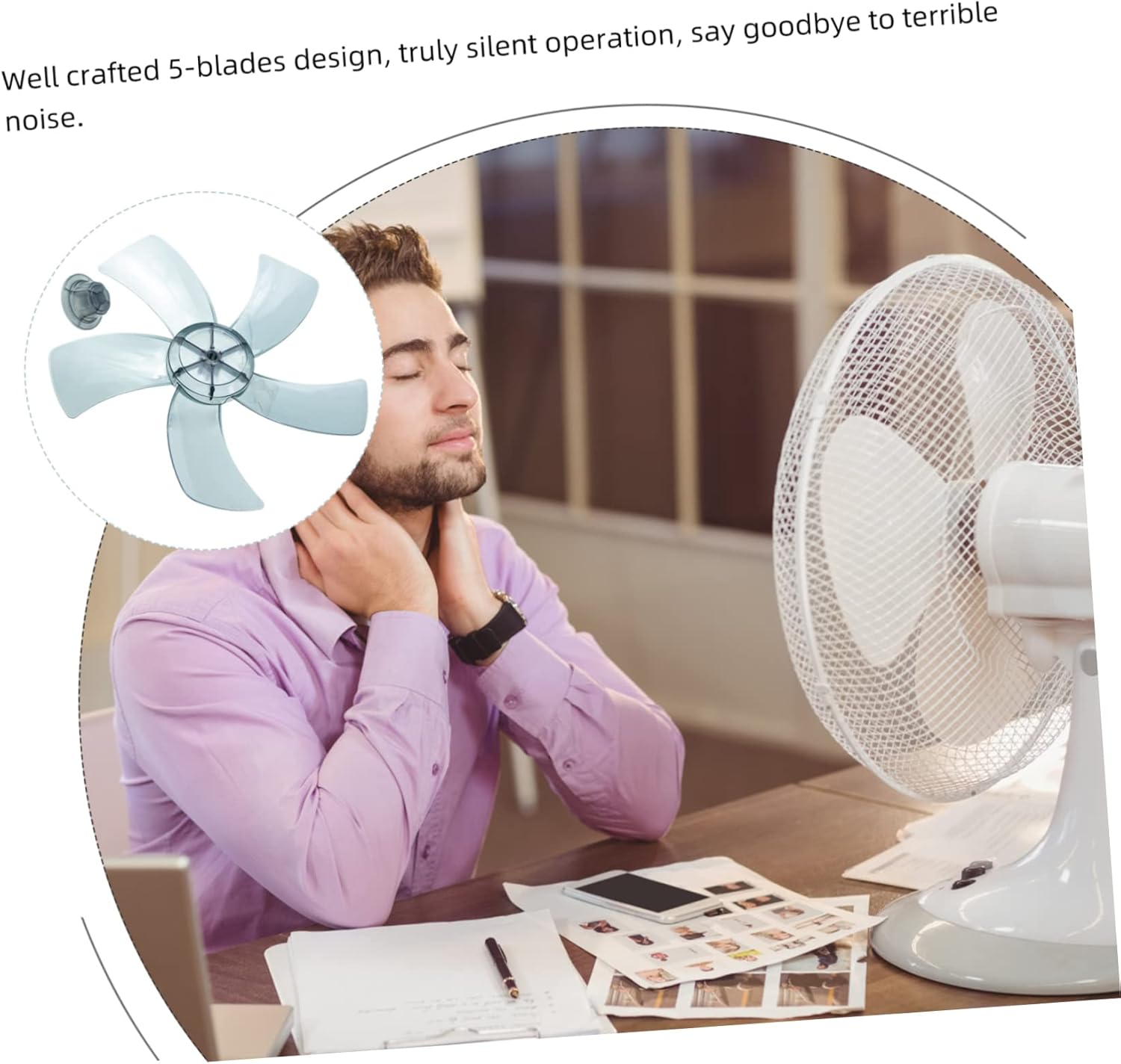 MAGICLULU 3 Sets Universal Fan Replacement 5 Leaves for Ceiling Fan 11 Inch