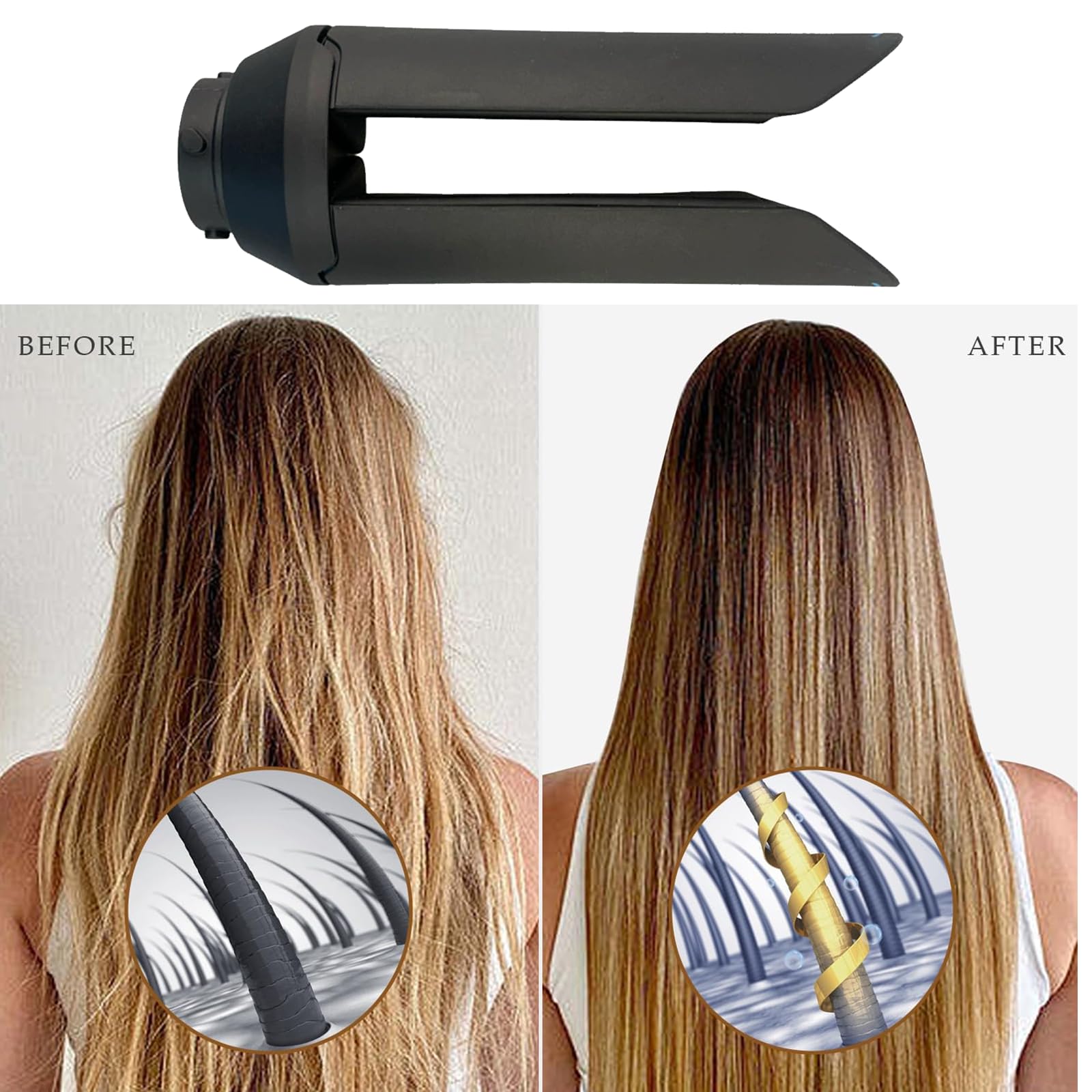 Dyson HS01 エアラップ(ストレートヘアブラシ付き) Amazon | For Dyson Airwrap HS 01 HS 05 HS 08用のアップグレードされ